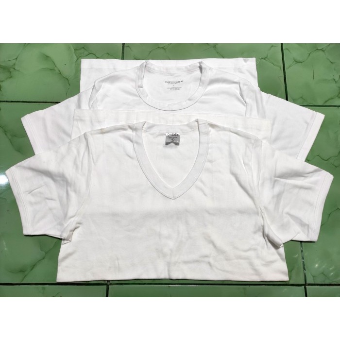 Kaos Dalam Oblong Putih Pria Crocodile Reject BS Pabrik Ori