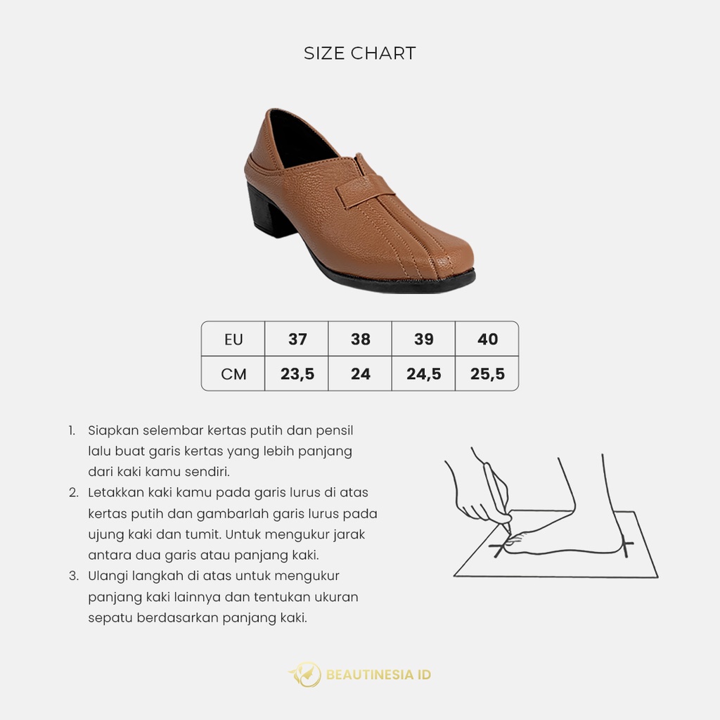 Sepatu Wanita Vanesa Heels 5cm Korean Style Kekinian