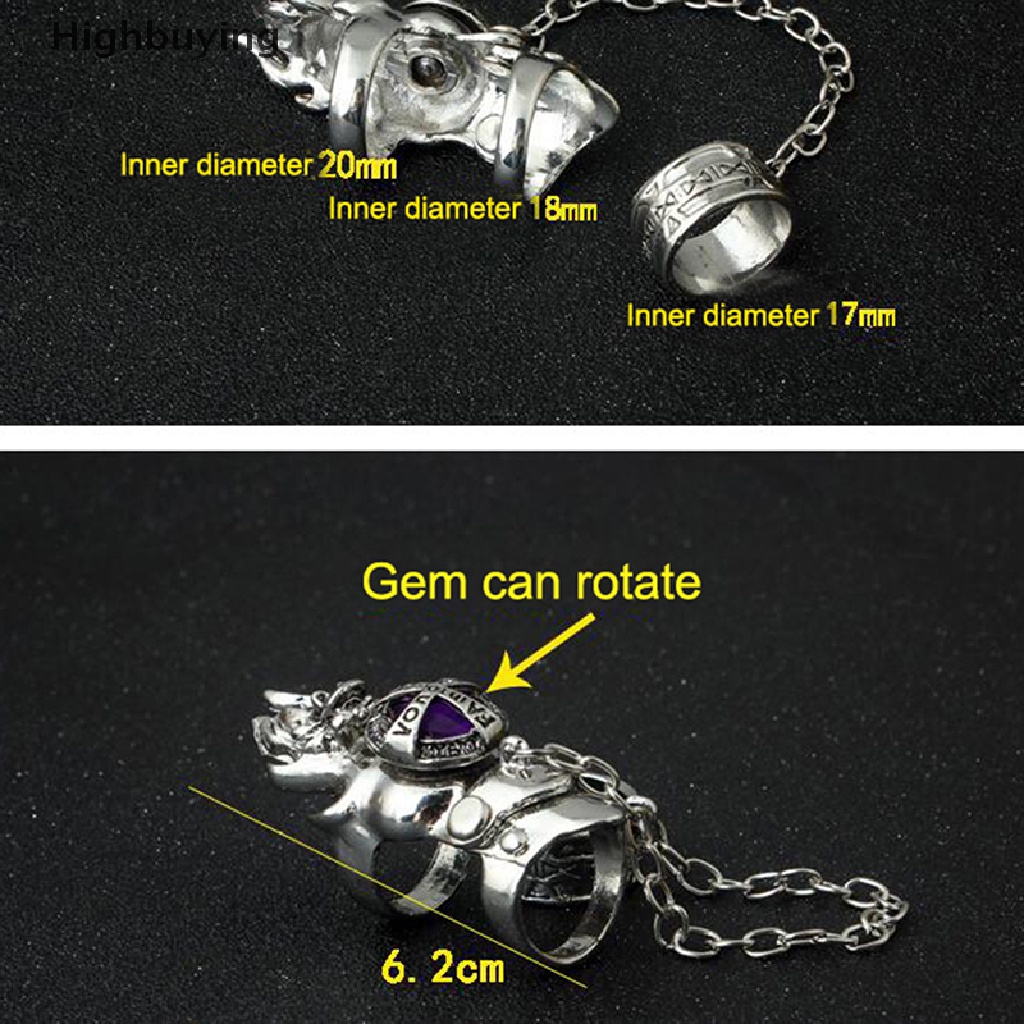 Hbid Fashion Anime Katekyo Hitman Reborn Cincin Vongola Revolving Rings Mainan Cosplay Glory