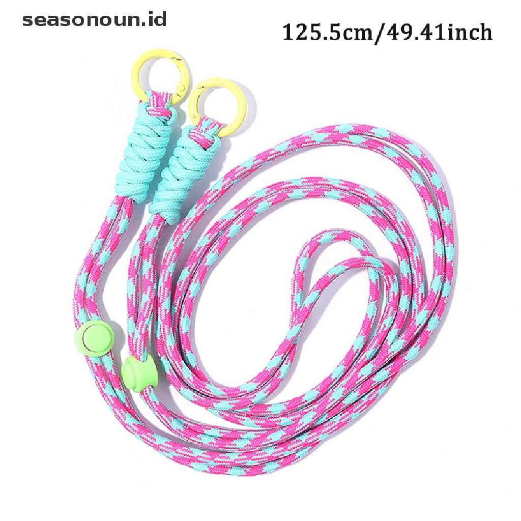 Seasonoun DIY Messenger Bag Chain Mobile Phone Case Back Clip Detachable Bear Wave Klip Belakang Untuk iPhone Samsung Klip Universal.