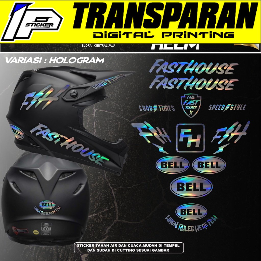 Stiker Helm Cutting - Sticker Helm Trail/ Helm JPX Cross 1 Set Variasi Fast House