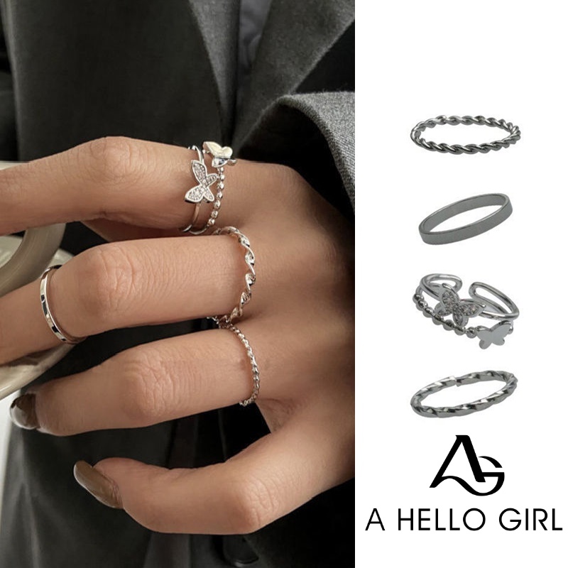 Cincin Desain Kupu-Kupu Untuk Wanita