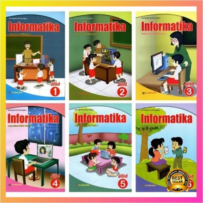 Terlaris BUKU INFORMATIKA SD/MI KELAS 1,2,3,4,5,6 BUKU SISWA K.13 - CV ARYA DUTA Best Seller
