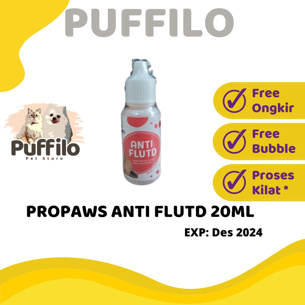 Obat Kucing Anjing Susah Pipis Anti FLUTD PROPAWS 20ml