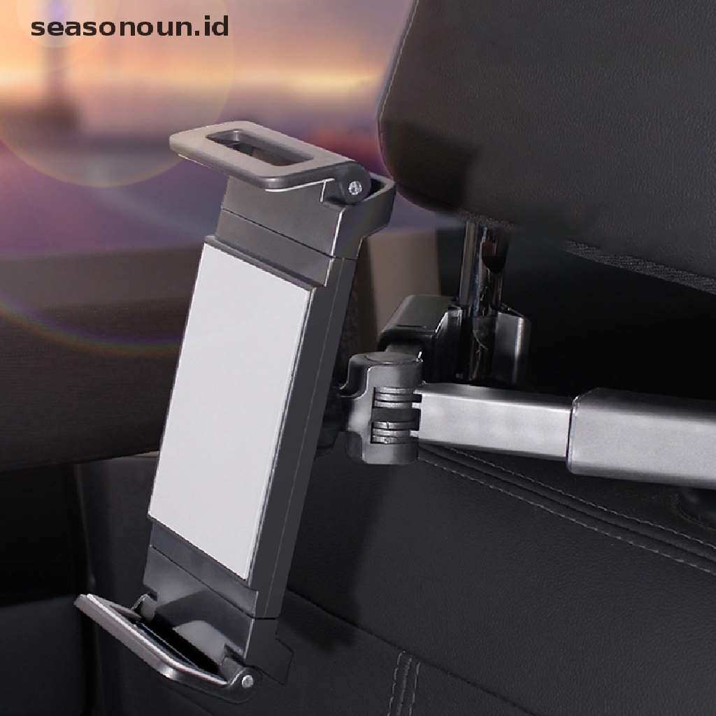 Seasonoun Car Headrest Tablet Mount Holder Stand Sandaran Kepala Jok Mobil New.