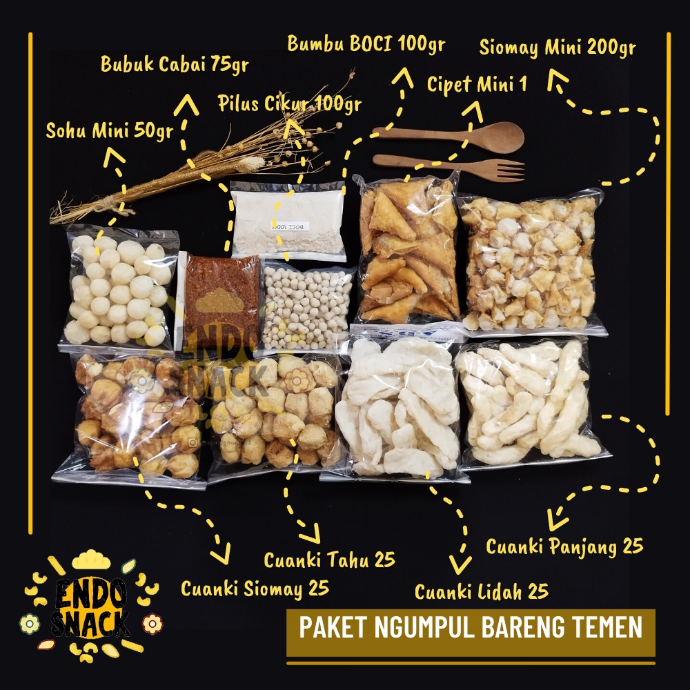 PAKET CUANKI LENGKAP DENGAN BUMBU, Paket 50 Ribu untuk 10-12 porsi