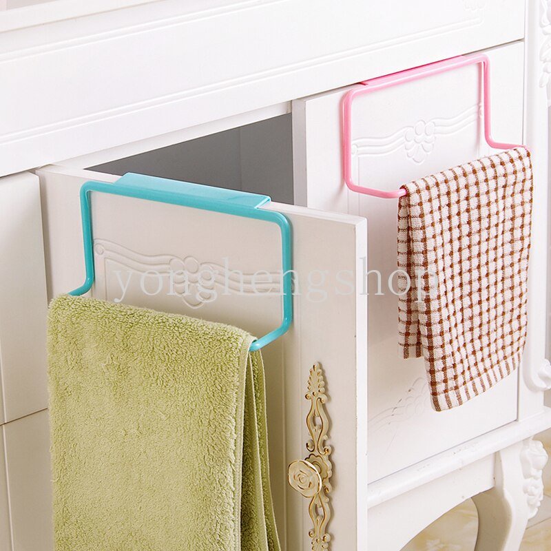 Rak Handuk Multifungsi Bebas Pukulan Lemari Kabinet Gantungan Hook Pintu Belakang Gantungan Hand Towel Rag Storage Shelves Holder Kamar Mandi Dapur Organizer