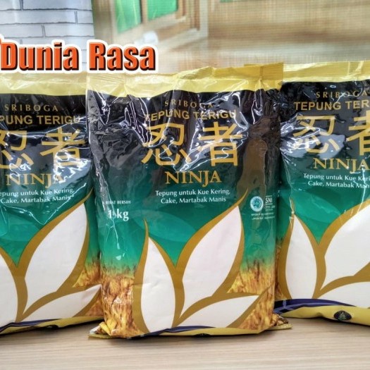 

Tepung Terigu Super Premium Sriboga Ninja 1kg