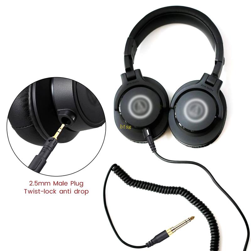 Bt Kabel Headphone Pvc Untuk Kawat Headsets ATH M50X M40X Dengan Konversi 6.35MM Untuk H