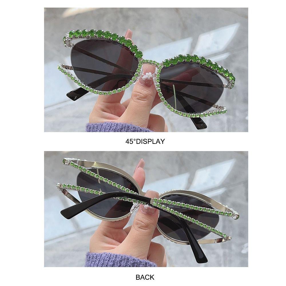 Lily Shiny Sunglasses Vintage Y2k Sexy Eyewear Party Kacamata Matahari