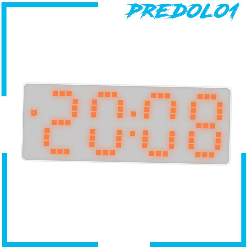 [Predolo1] Jam Alarm Untuk Kamar Tidur Jam Samping Tempat Tidur Dengan Lampu Malam Jam Meja12/24J