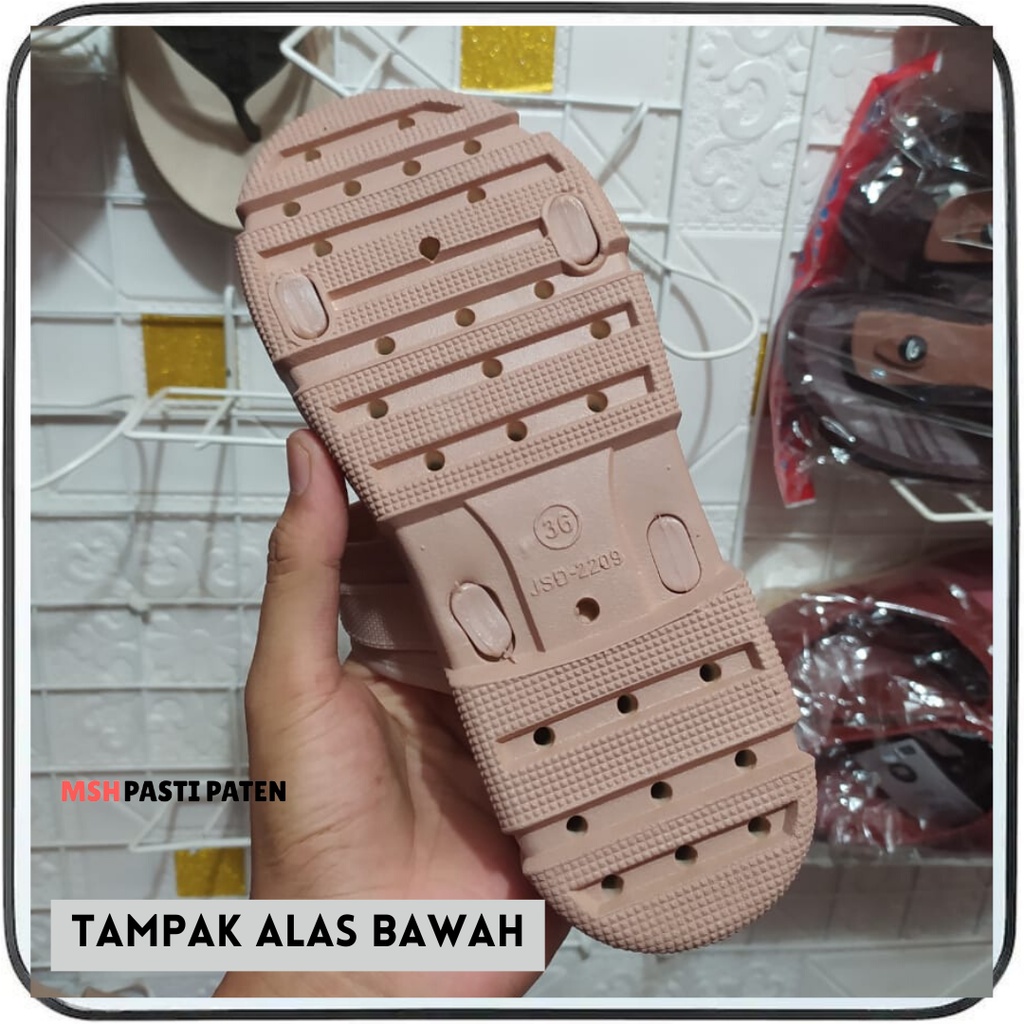 Lamaison 2209 Sandal Slide Karet Tali Dua Import Wanita Sandal Cantik