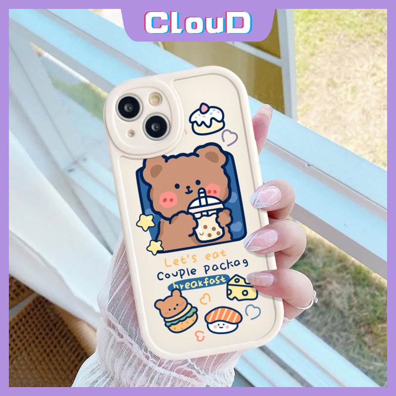 Case Pasangan Kartun Beruang Vivo Y16 Y17 Y20 Y30 Y51 Y91C Y22 Y35 Y11 Y15 Y21s Y15s Y21 Y12 V23 Y20i Y12i Y91 Y15A Y33s Y31 Y22s V23E Y21A Y20s Lembut Tpu Kelinci Lucu Strawberry Cover