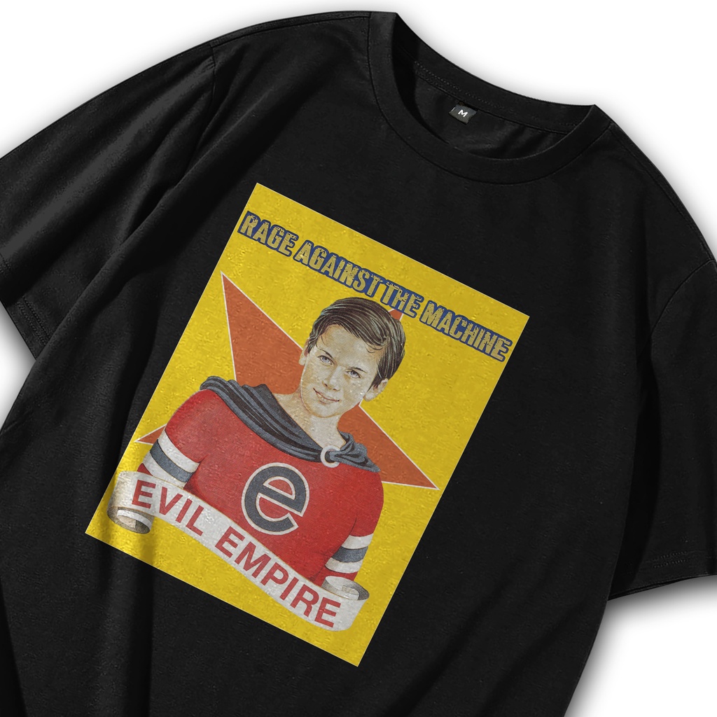 Kaos Rock RATM Evil Empire / Baju Rock / T shirt Rock / Kaos Band Rage Against the Machine / Tshirt 
