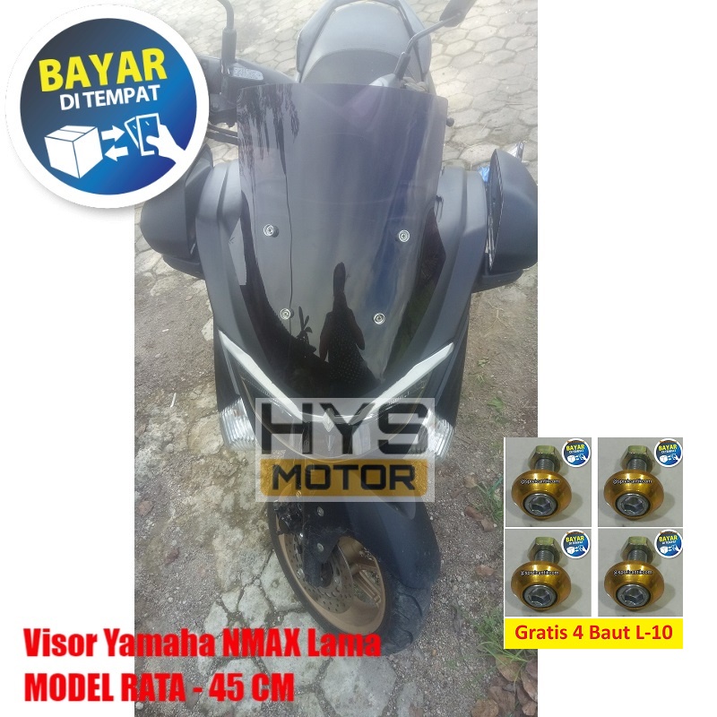 HYS Visor Windshield NMAX Lama 2015 2016 2017 2018 2019 Old Bahan Acrylic Akrilik Tebal 2 dan 3 Mili