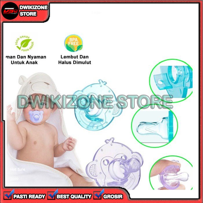 [GROSIR] EMPENG PENGHISAP DOT BAYI BABY NIPPLE BULAT NEW BORN SILIKON CLEAR TRANSPARAN