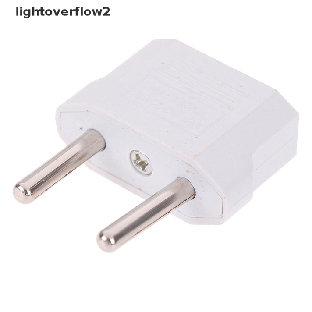 [lightoverflow2] 4pcs plug Eropa usa eu to us to eu plug travel charger adapter converter [ID]