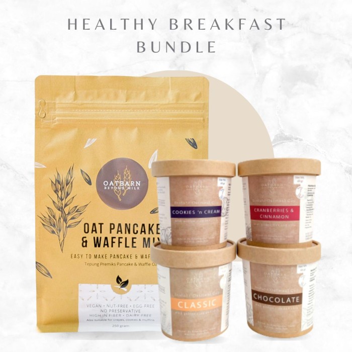 

[Ready Stock] OatBarn Healthy Breakfast Bundle | Paket Sarapan Sehat