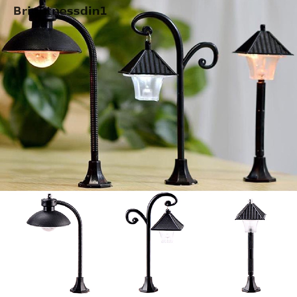 [Brightnessdin1] Miniatur Taman Lampu Jalan Boneka Lanskap Mikro Kerajinan Streetlight Home Decor Boutique