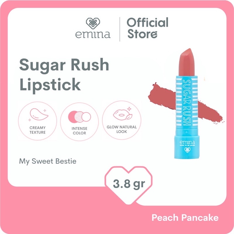 Emina Sugar Rush Lipstick 3.8 g - Lipstick