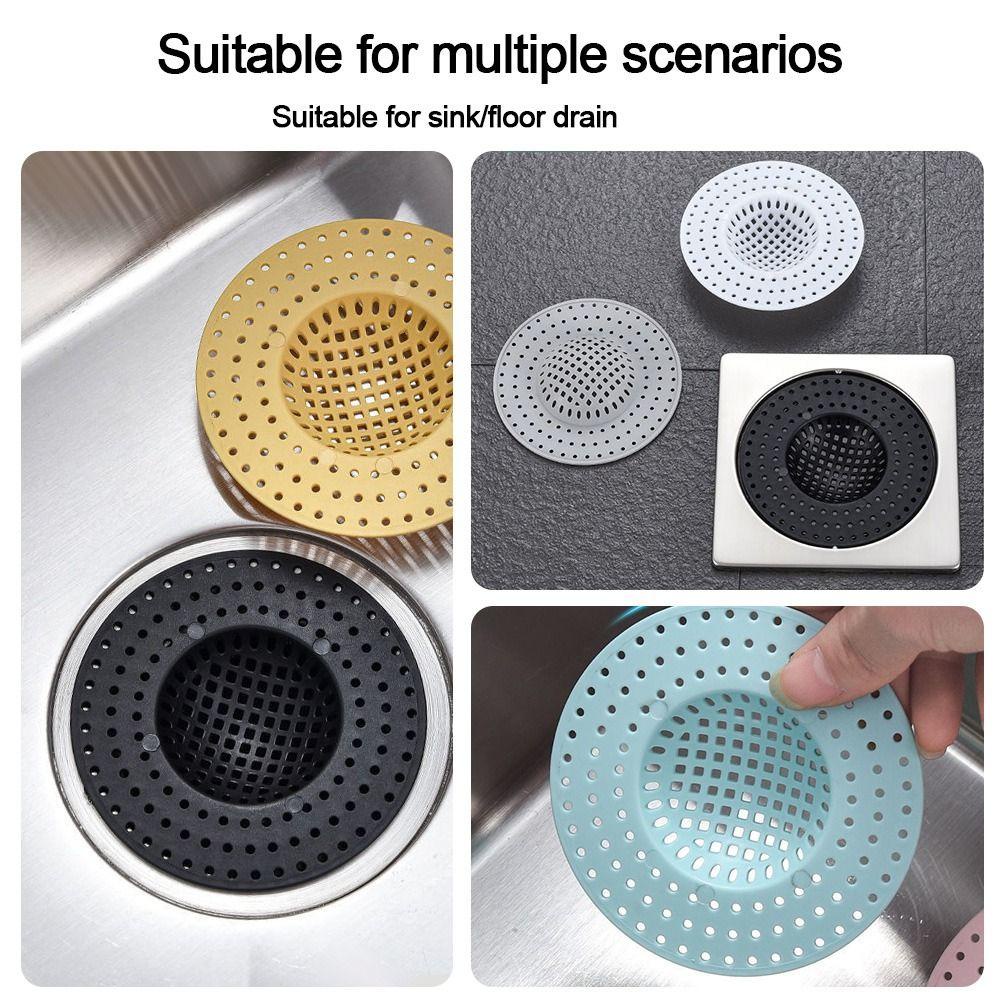 Populer 6PCS Saringan Wastafel Alat Dapur Saluran Pembuangan Sampah Cleaning Stuff Cover Food Hair Stopper