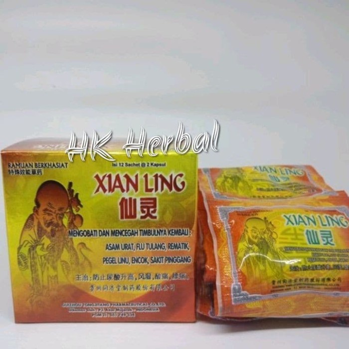 

Herbal Kapsul Xianling XLK asli original murah asam urat grosir ASLI