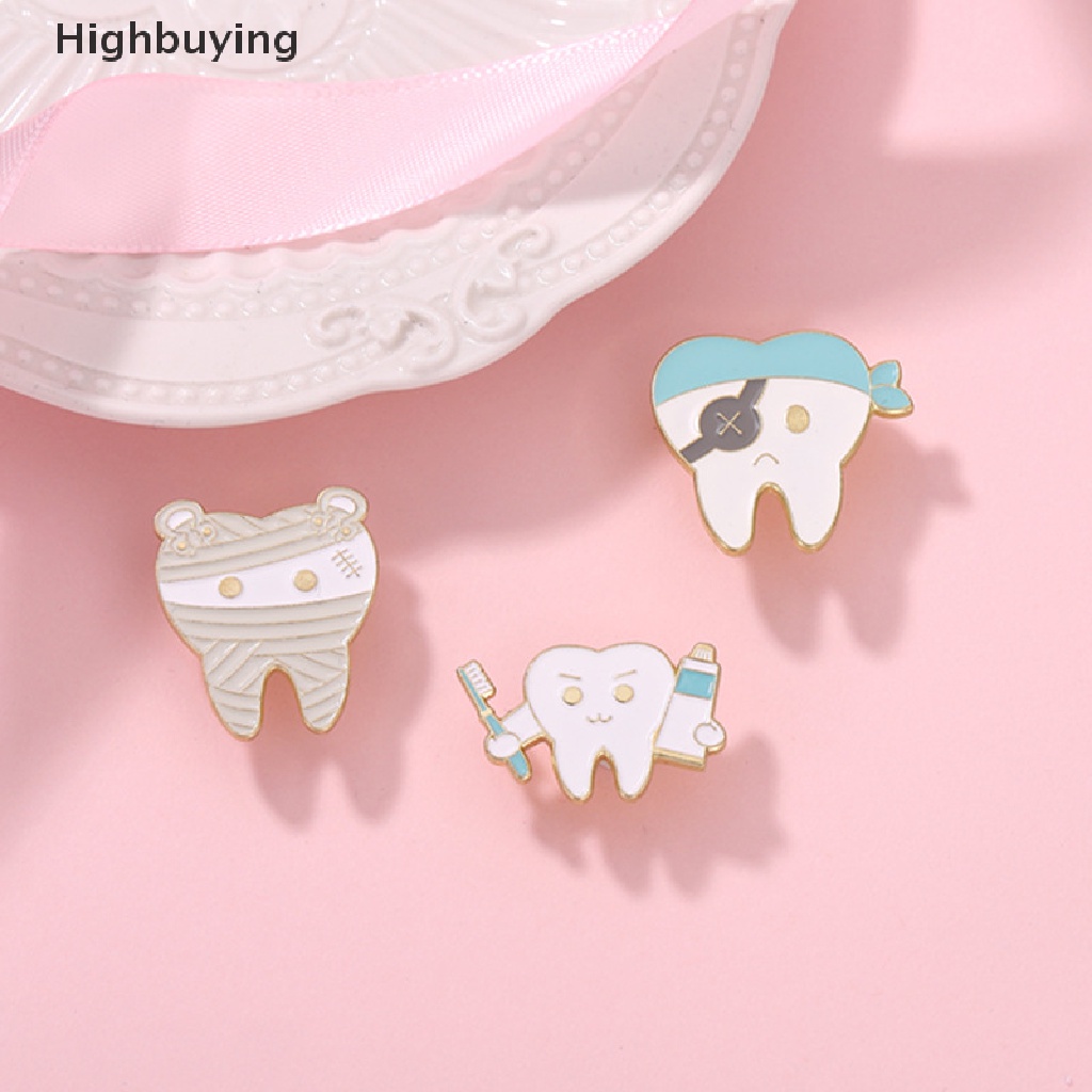 Hbid Kreatif Kesehatan Mulut Enamel Pin Gigi Bajak Laut Bros Kerah Lencana Aksesoris Kartun Dokter Gigi Fashion Perhiasan Hadiah Glory