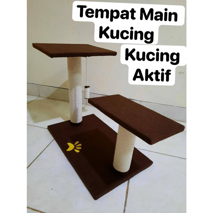 Tempat Main Kucing garukkan kucing cat condo mainan kucing mainan cakaran kucing
