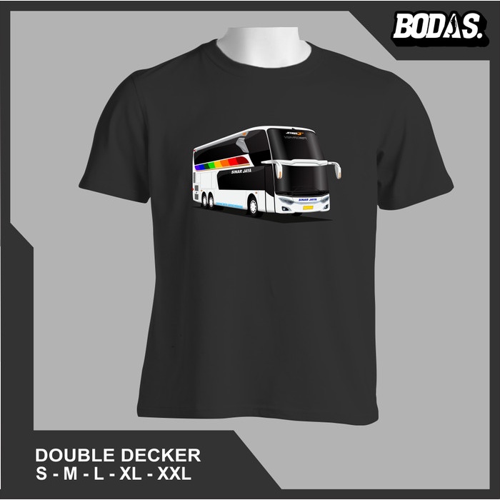 KAOS OTOMOTIF BIS JETBUS 3+ SDD DOUBLE DECKER & UHD SINAR JAYA
