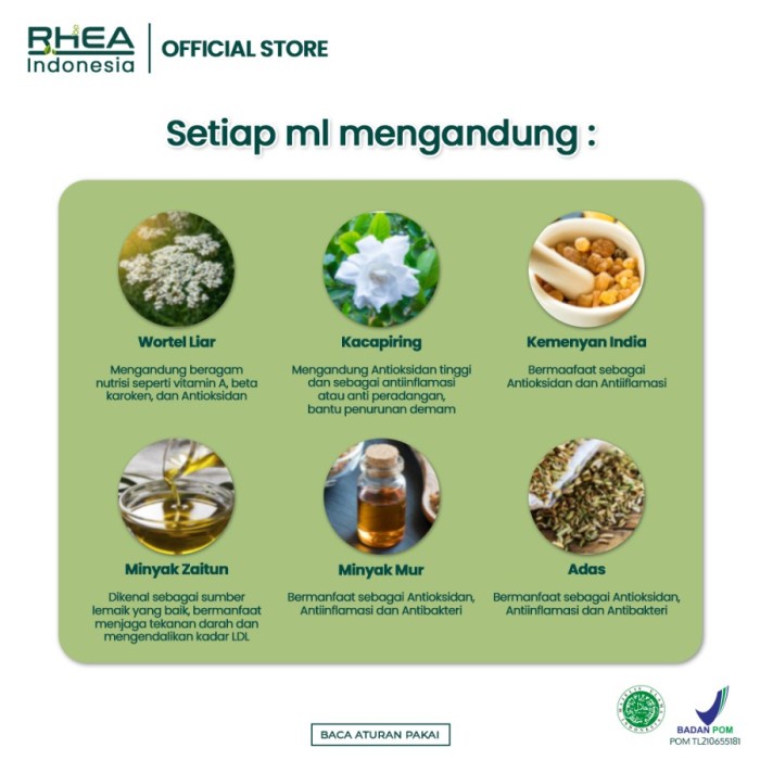 Rhea Health Tone 30 ml Minyak Esensial Imunitas