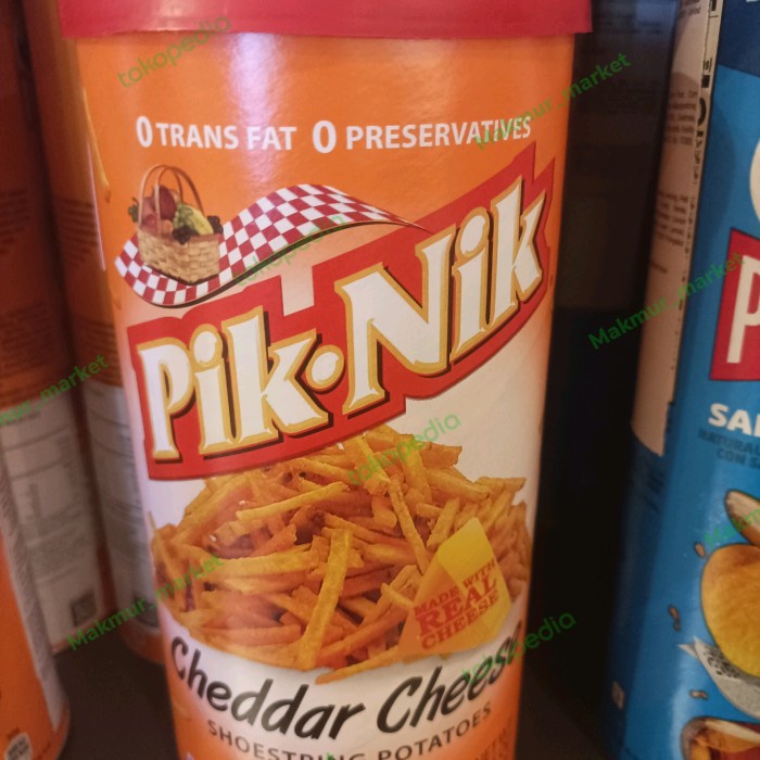 

pik-nik shoestring potato 241gr - cheddar cheese