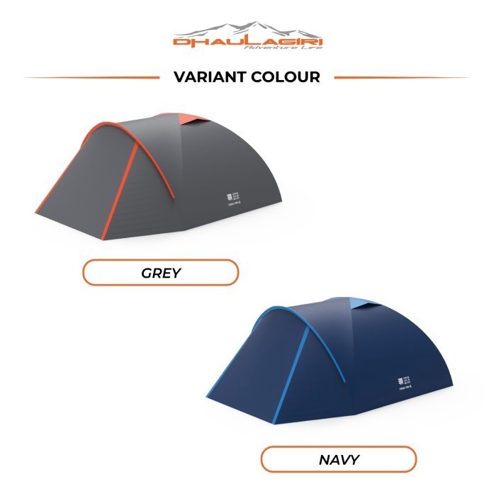 Tenda Camping Dhaulagiri Terra Pro 4 Double Layer Frame Alloy Hiking