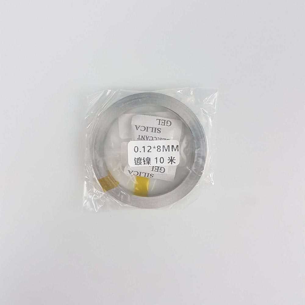 (BISA COD) FTIHSHP ZIYANG DIY 18650 Battery Nickel Plate Connector Welding 0.12x8mm 10m - V9