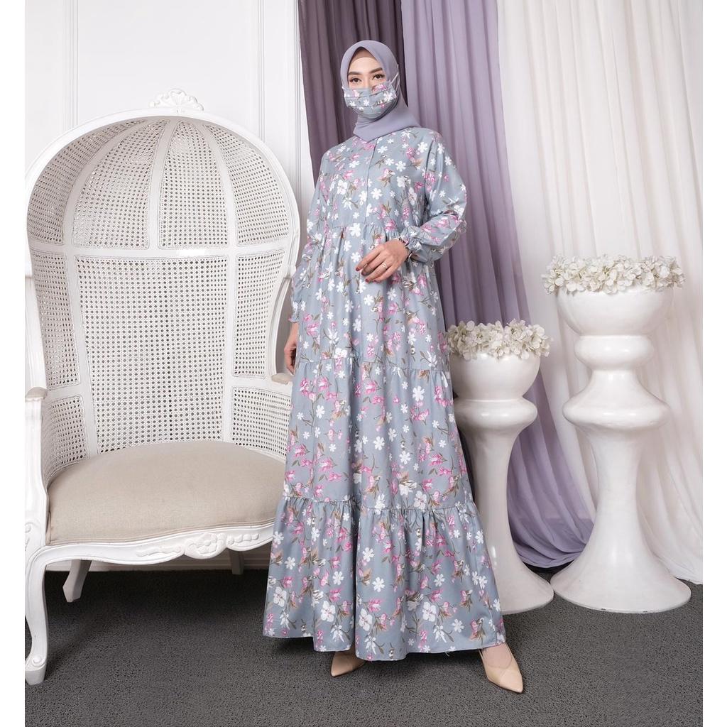 GAMIS TERBARU 2023 - GAMIS LEBARAN WANITA REMAJA BAJU MUSLIM GAMIS KONDANGAN WANITA MOTIF BUNGA GAMI