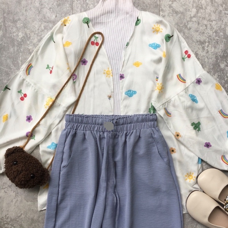 ZASKIYA - SETELAN KIYOWO OUTER MOTIF TERBARU SETELAN WANITA TERLARIS / OUTER SET KEKINIAN