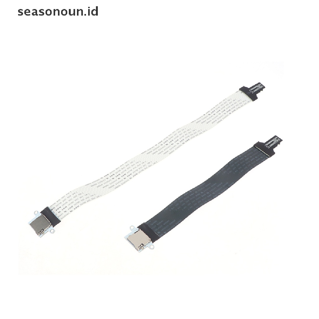 Seasonoun Kabel Extender Fleksibel Memory Card TF Ke TF Dengan Lubang Sekrup Kabel Adapter GPS Navigator Extension.