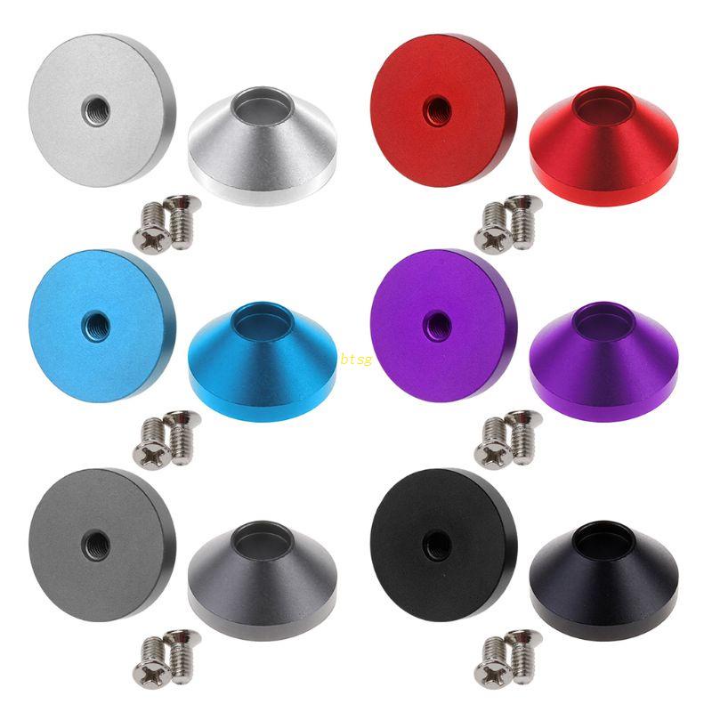 Btsg 2Pcs Kaki Keyboard Mekanik Anodized Aluminium CNC Feet Metal Untuk Case Untuk w/Sekrup Merah Abu Tua Hitam Silver fo