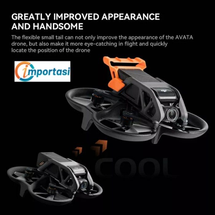 Spoiler Tail Battery Clip Lock Holder DJI AVATA Protective Cover Base