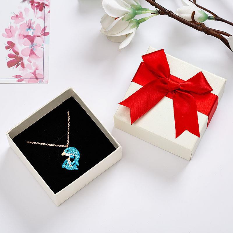 Ring Box Tempat Cincin Sepasang Cute Bow Packing Box Tempat Gelang Anting Jewlery Paket Box