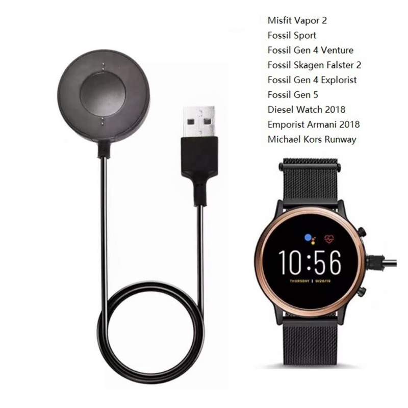 Zzz Smart Watch Charger USB Smartwatch Kabel Cas Untuk Fossil Gen 6gen 4gen5