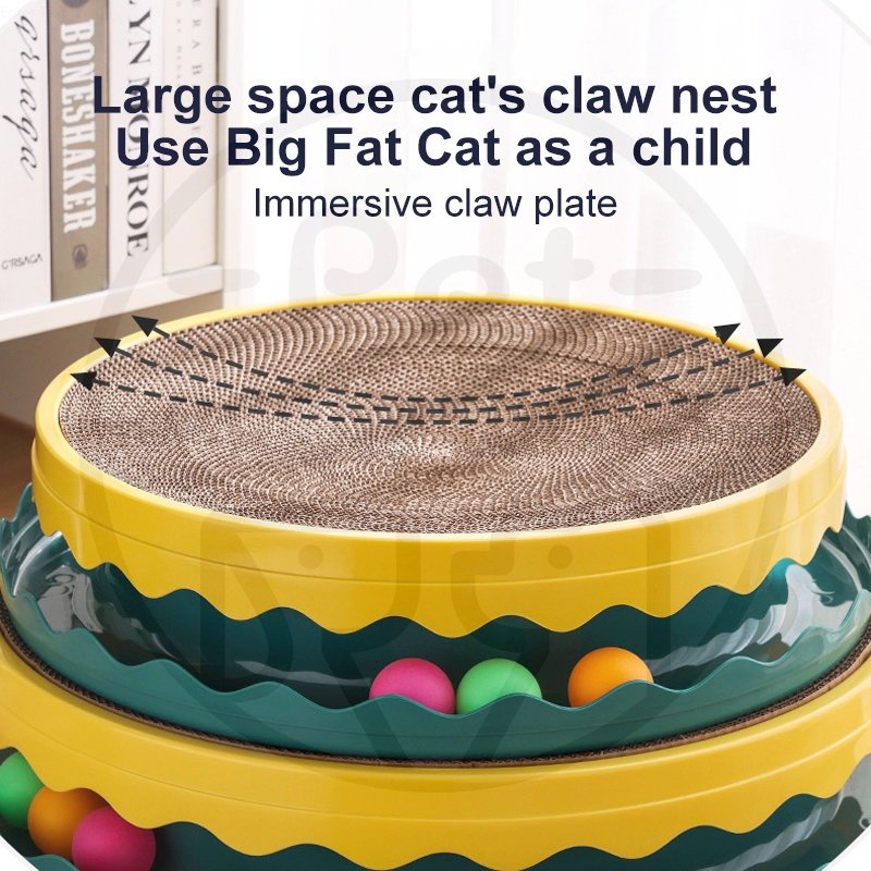 Cat Scratcher Box Cakar Kucing Papan Garukan Kucing Mainan Cakar Kucing