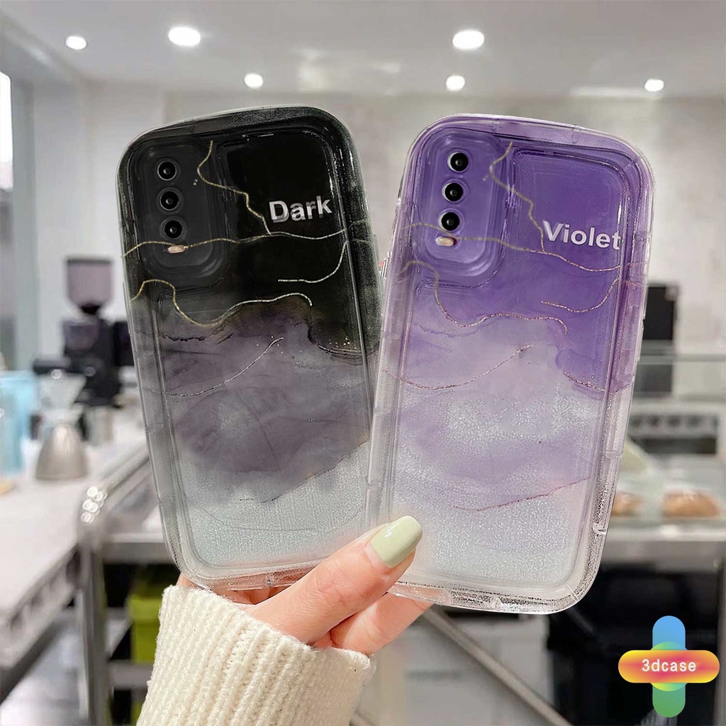 Casing VIVO Y22 Y22S Y35 Y21 2021 Y12S Y12 Y20 Y15S Y15C Y91C Y16 Y21A Y21E Y21G Y21T Y30 Y21S Y20S Y12i Y33T Y15A Y02 Y01 Y01A Y91 Y30i Y93 Y95 Y15 Y17 Y50 Y53S Y51 2020 Y51A Y10 Y33S Y1S Y11 Y31 Y20i Ins Watercolor Gradient Halo Soft Case