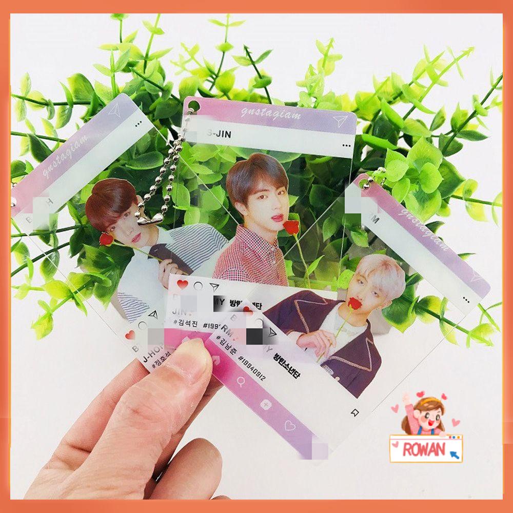 R-flower Photo Card Multi-Fungsi Kado Gantungan Kunci Cowok WIHT LUV