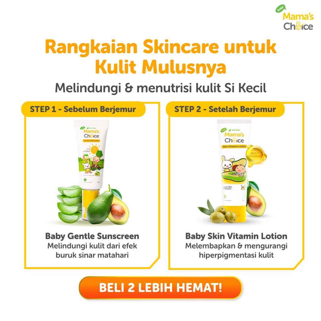 Sunscreen Anak &amp; Bayi SPF30++ - Baby Gentle Sunscreen Mama's Choice  (Sunblock anak &amp; bayi face and body)