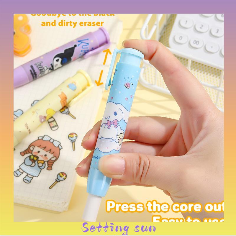 Eraser Cartoon Press Pen Modeling Koreksi Karet Alat Tulis Sekolah TN