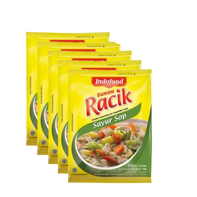 

Bumbu Racik Sayur Sop Indofood 20 gr Bundle isi 5 SACHET ORIGINAL