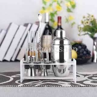 5 Pcs/set 750 ml Stainless Steel Cocktail Shaker Minuman Anggur Mixer Bartender Kit Tanpa Bingkai Pesta Bar Alat Martini Hand Shaker Saringan Es