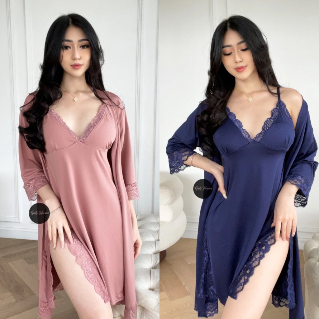 Lingerie Set Big Size Outer Import Bagus Adem T6N3 Seksi Anime Transparan Full Body Elegan Sexy Keta