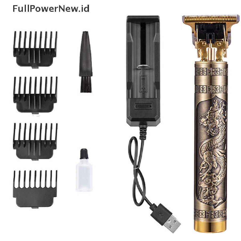 Power Electric Hairdresser Kepala Cukur Minyak Pendorong Elektrik Pendorong Ukir Clipper ID
