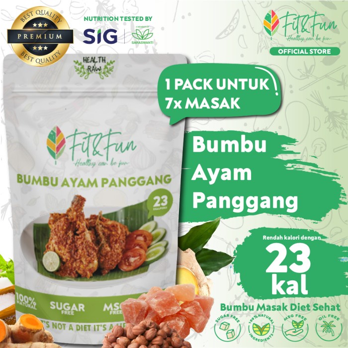 

[Bumbu Dapur] Fit and Fun Bumbu Masak Diet Sehat Ayam Panggang Free Ongkir+Cash Back